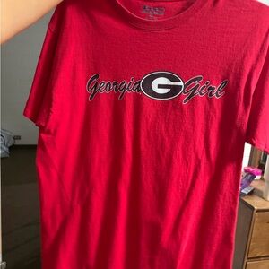 Red Women’s Georgia Bulldogs Logo T-Shirt